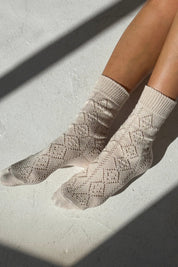 Oyster Eyelet Sock