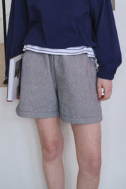 Blue Stripe City Shorts