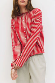 Red Stripe Elisa Cardigan
