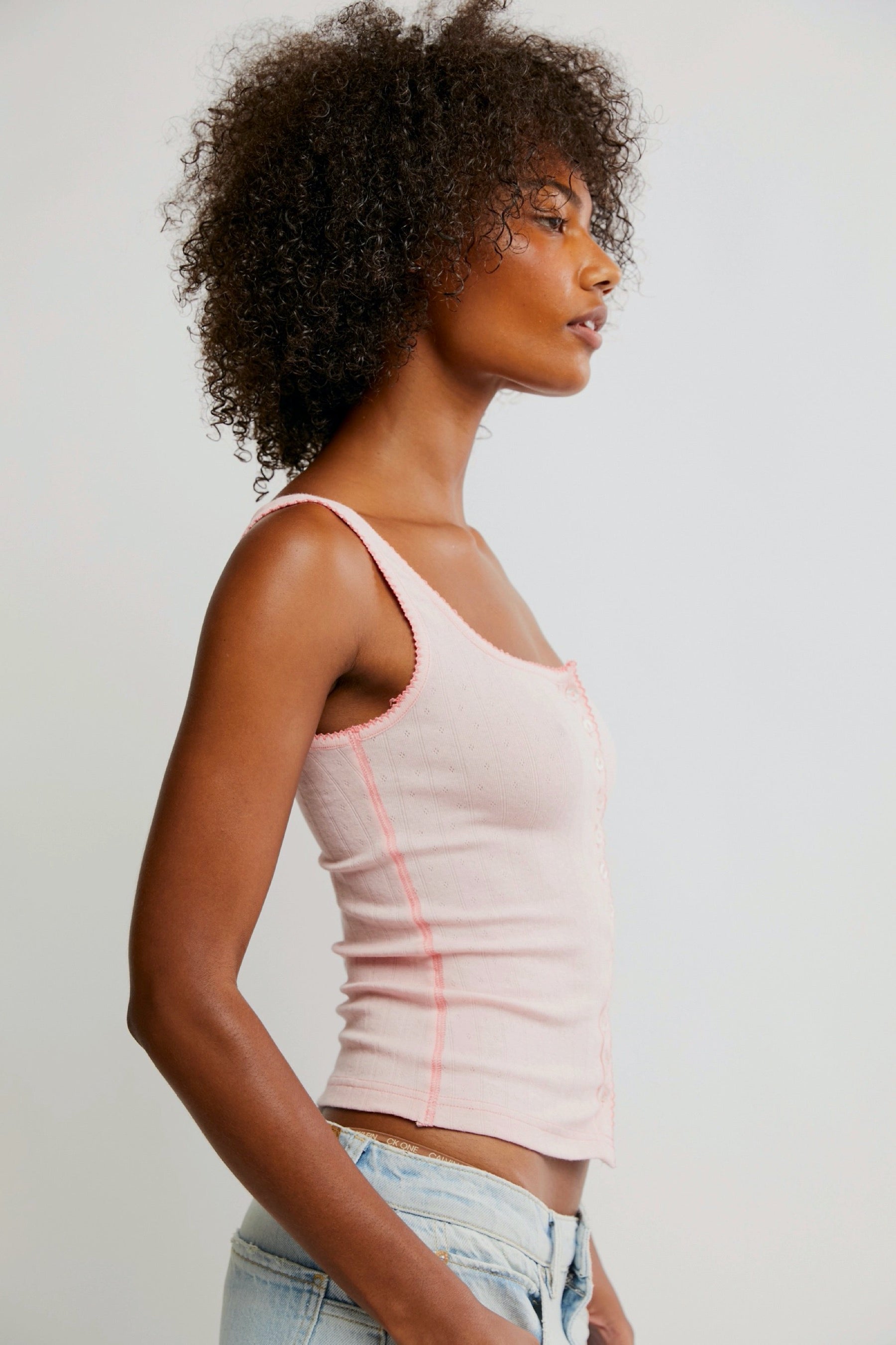 Blossom End Game Pointelle Tank