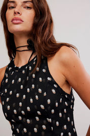 Night Raven Printed Mini Dress