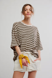 Tea Stripe All Love Tee