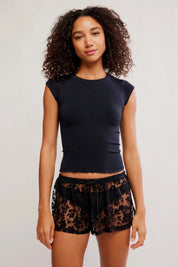 Black So Soft Seamless Baby Tee