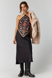 Espresso Citrine Midi Dress