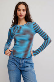 Blue Stripe Easy Does It Tee