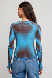 Blue Stripe Easy Does It Tee