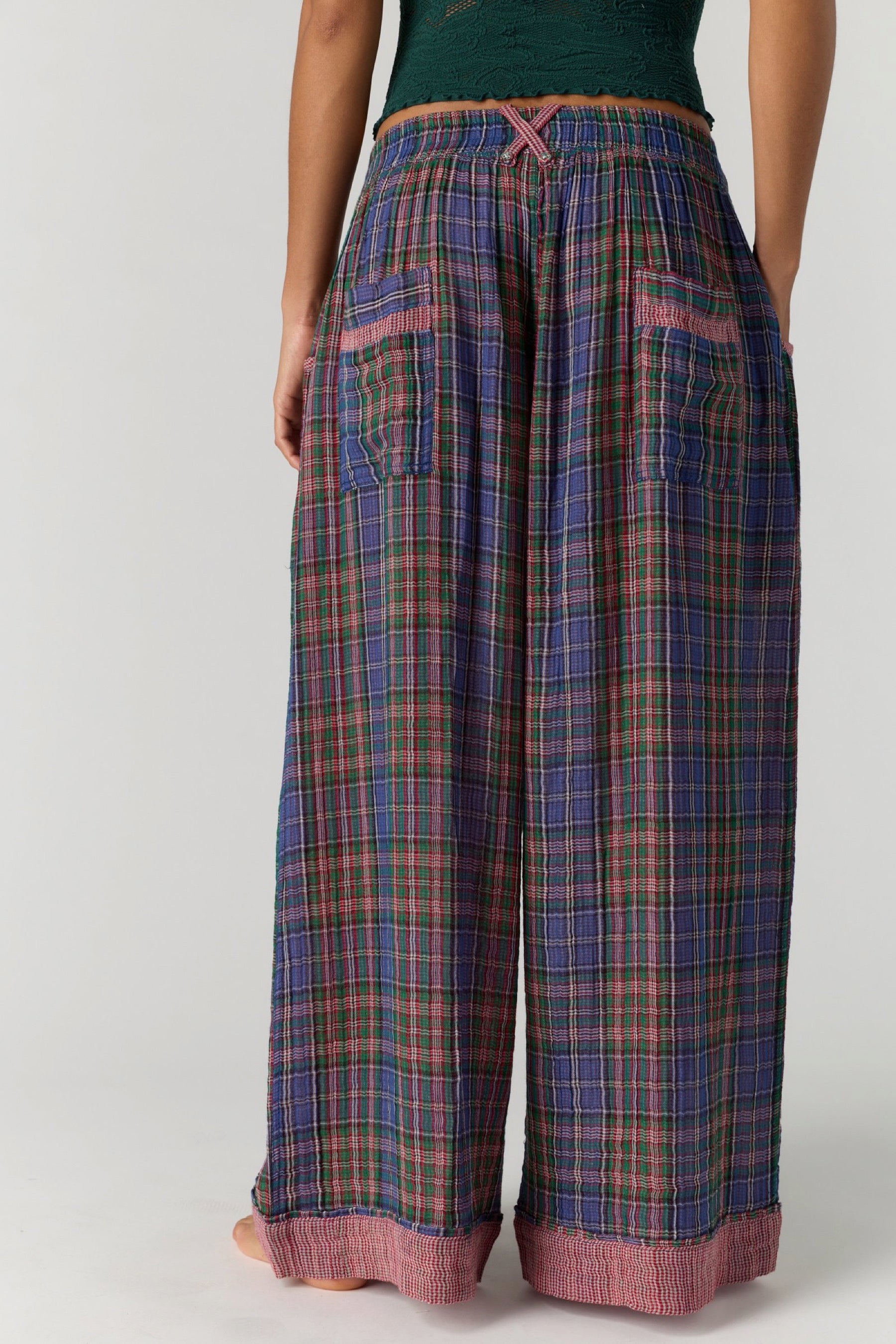 Midnight Plaid One & Done Pant