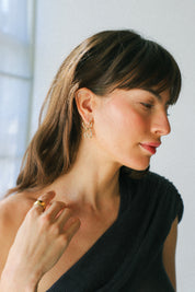 Gold Warm Hearts Studs