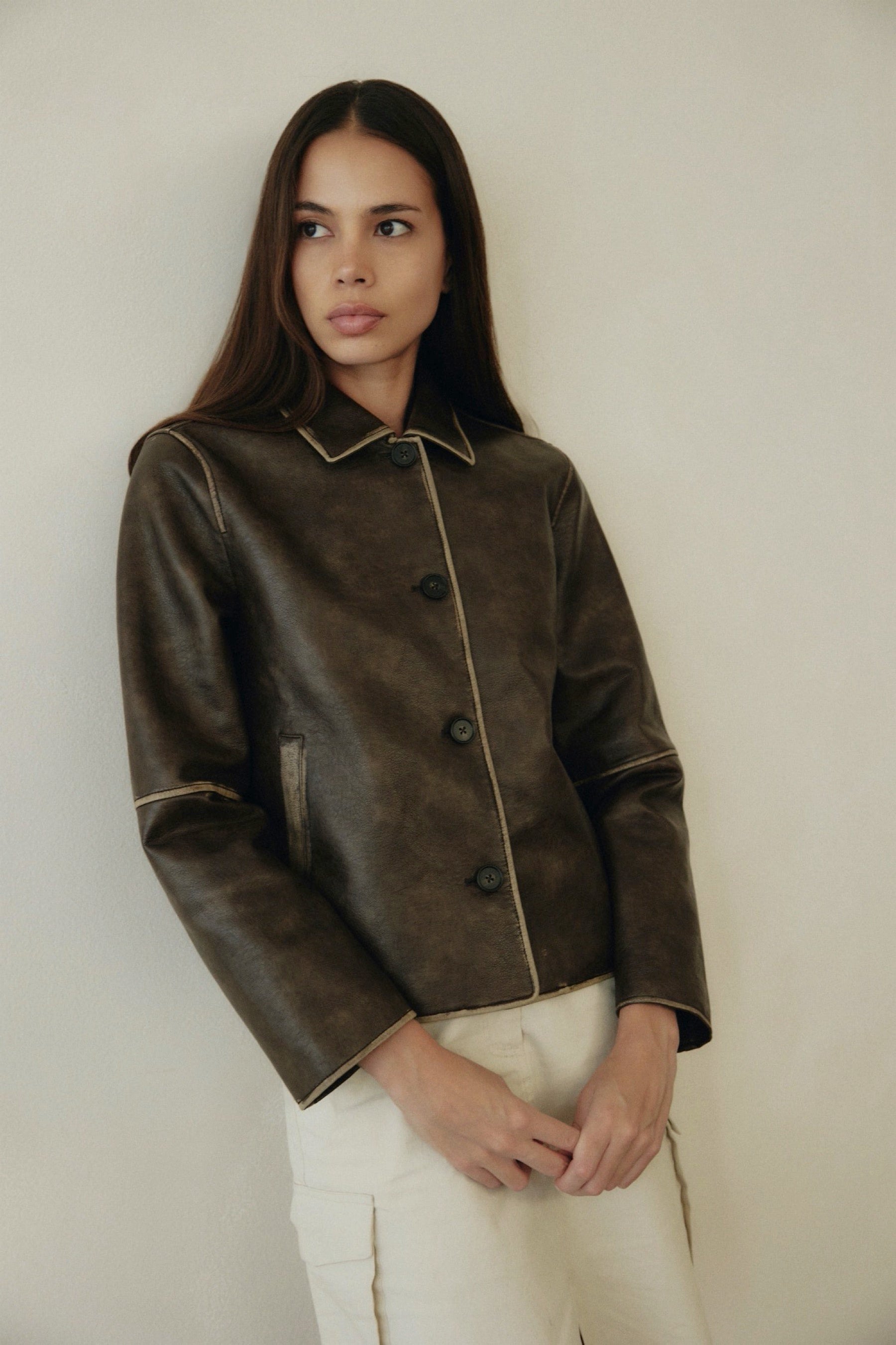 Washed Brown Murph Jacket