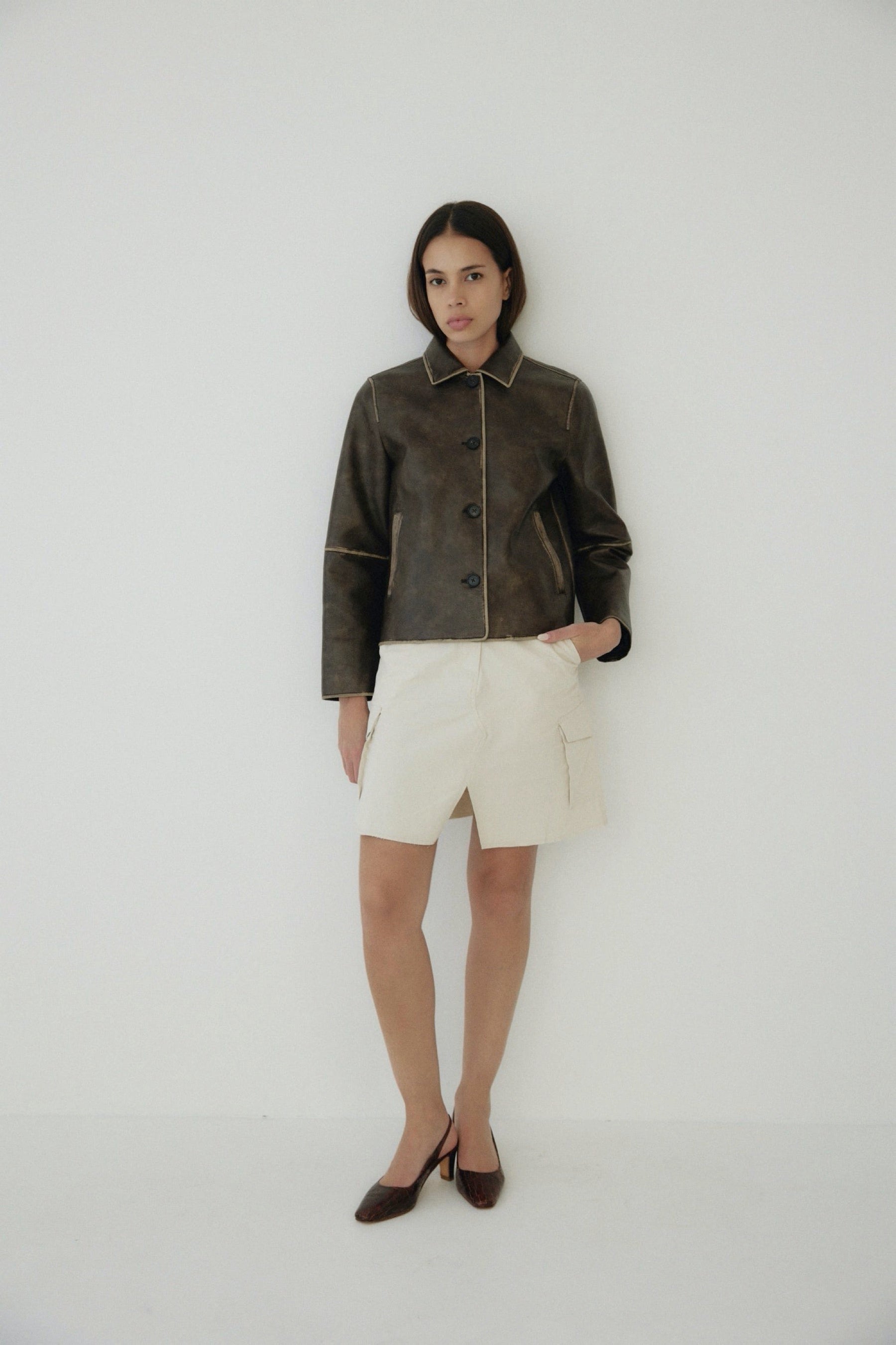 Washed Brown Murph Jacket