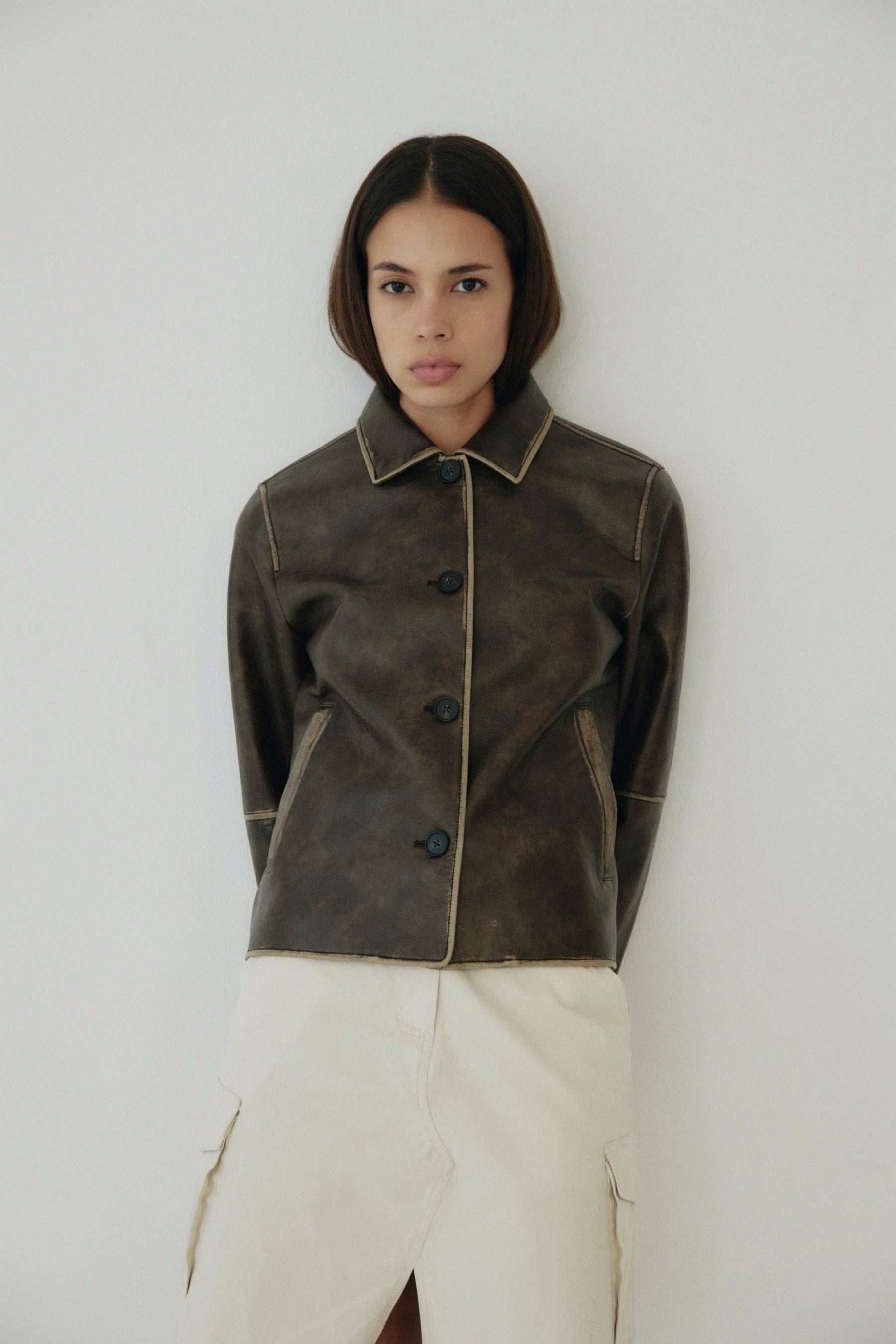 Washed Brown Murph Jacket