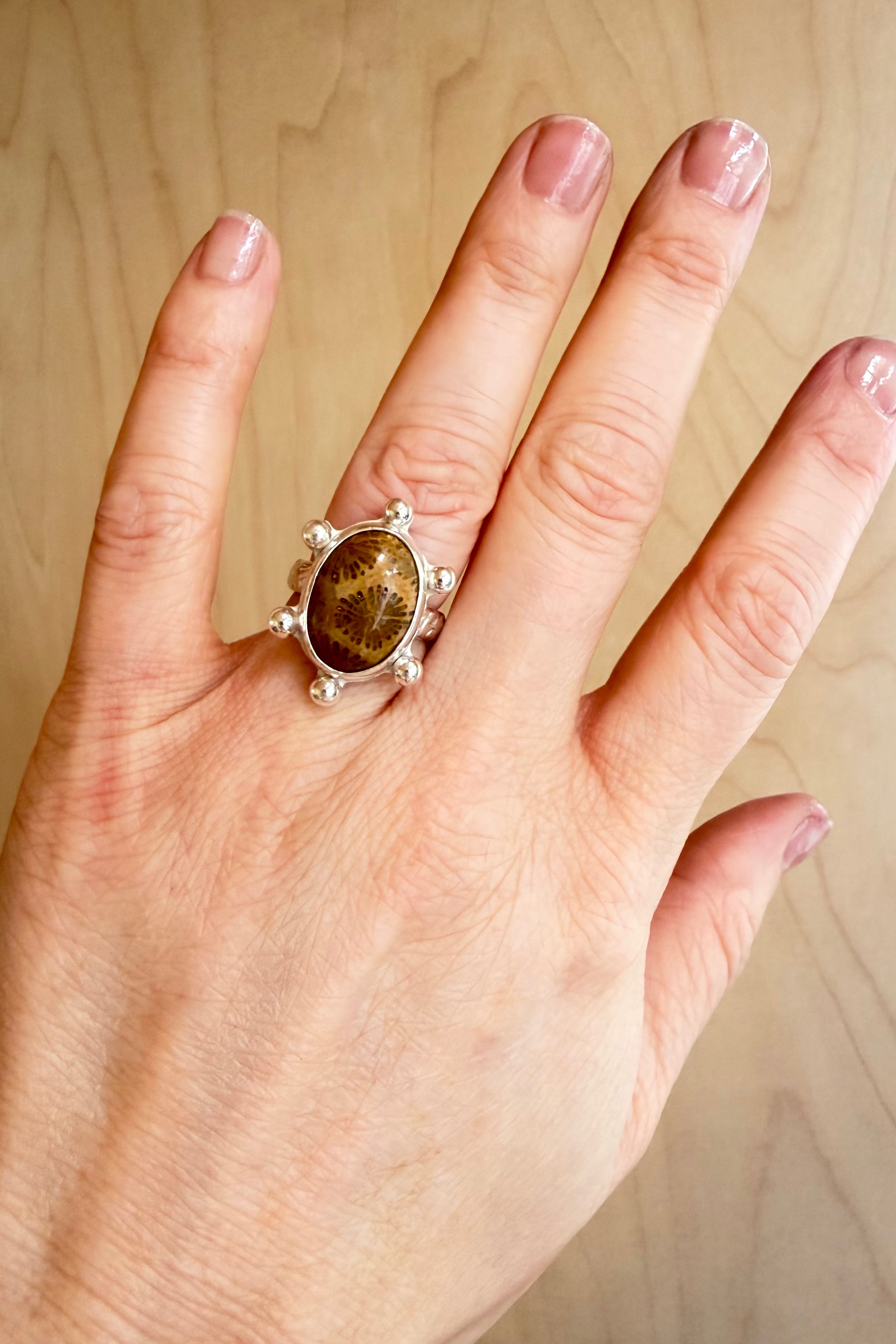 OOAK_SUNSHINE_FOSSILIZED_CORAL_RING_STERLING.heic