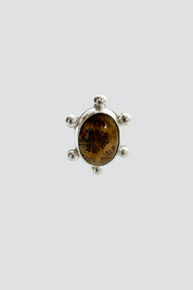 Sunshine Fossilized Coral Ring