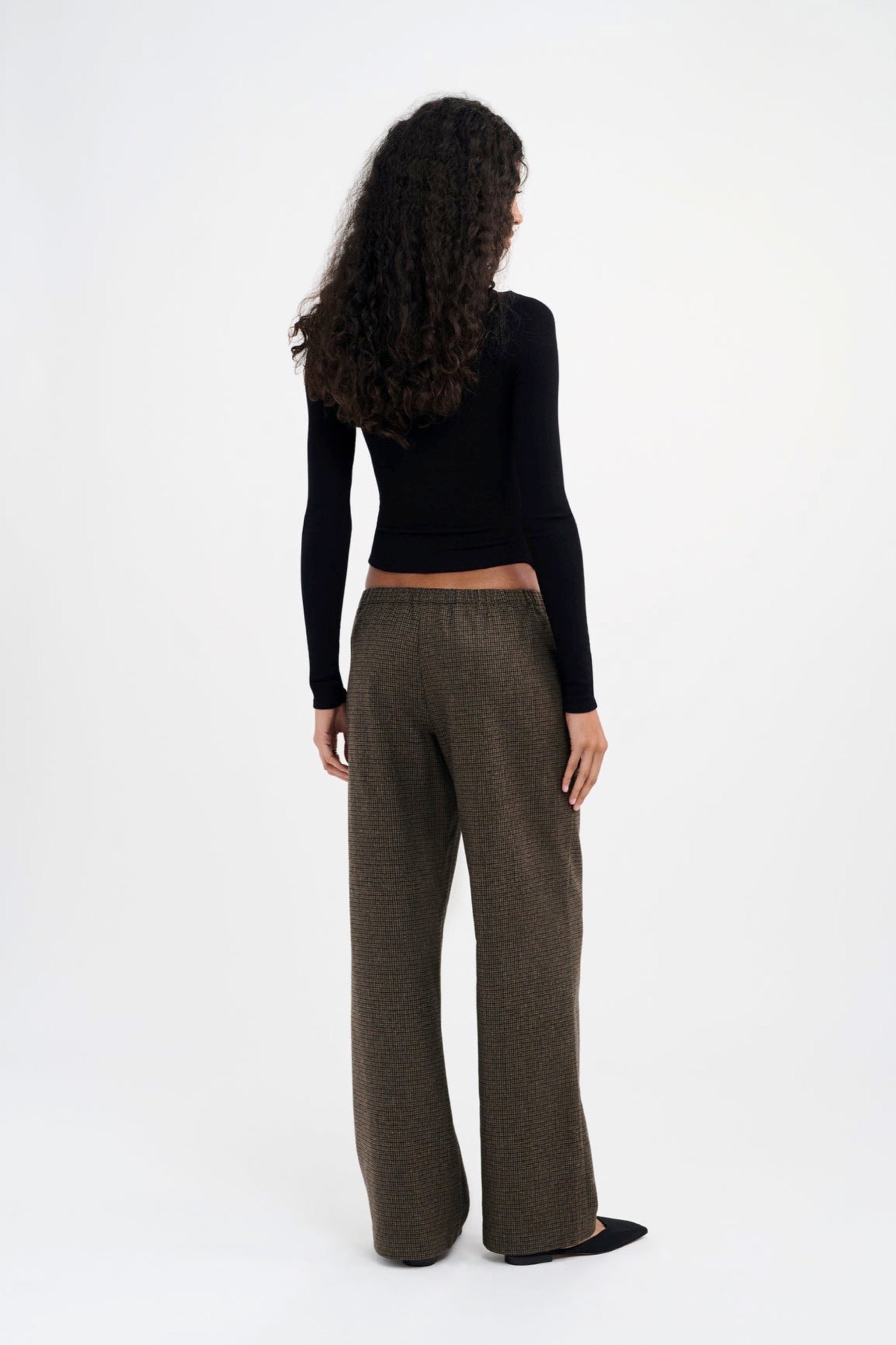 Micro Check Off Duty Pant