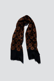 Black Geometric Scarf