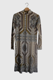 Neutral 1960s Sweater Dress