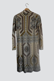 Neutral 1960s Sweater Dress