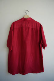 Red Whitby Silk Blouse