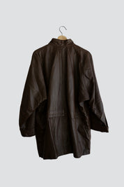 Brown Leather Cuir Moderne Jacket