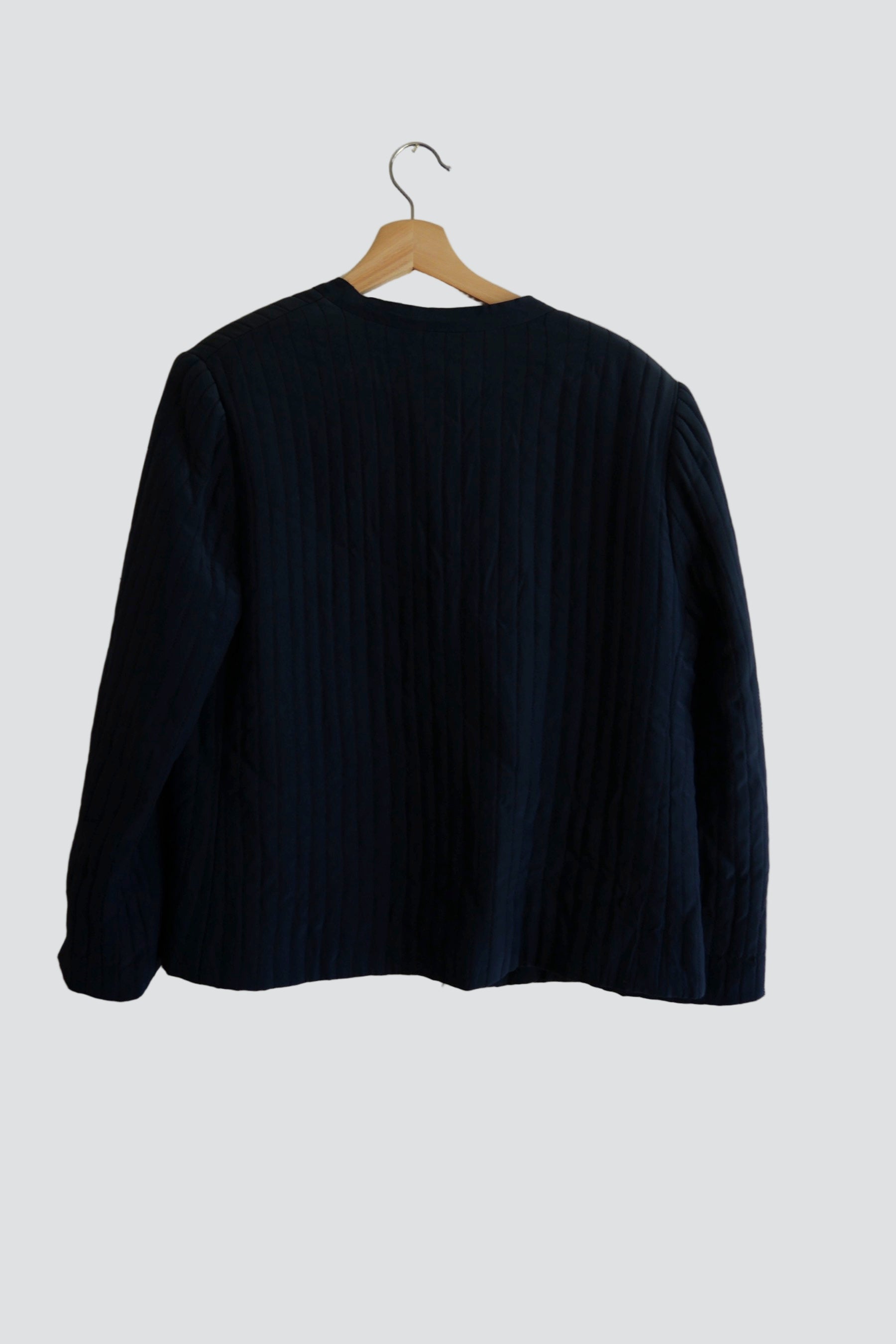 Navy Silk + Gold Jacket