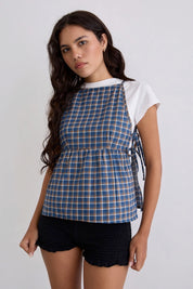 Tartan Blue Palsi Top
