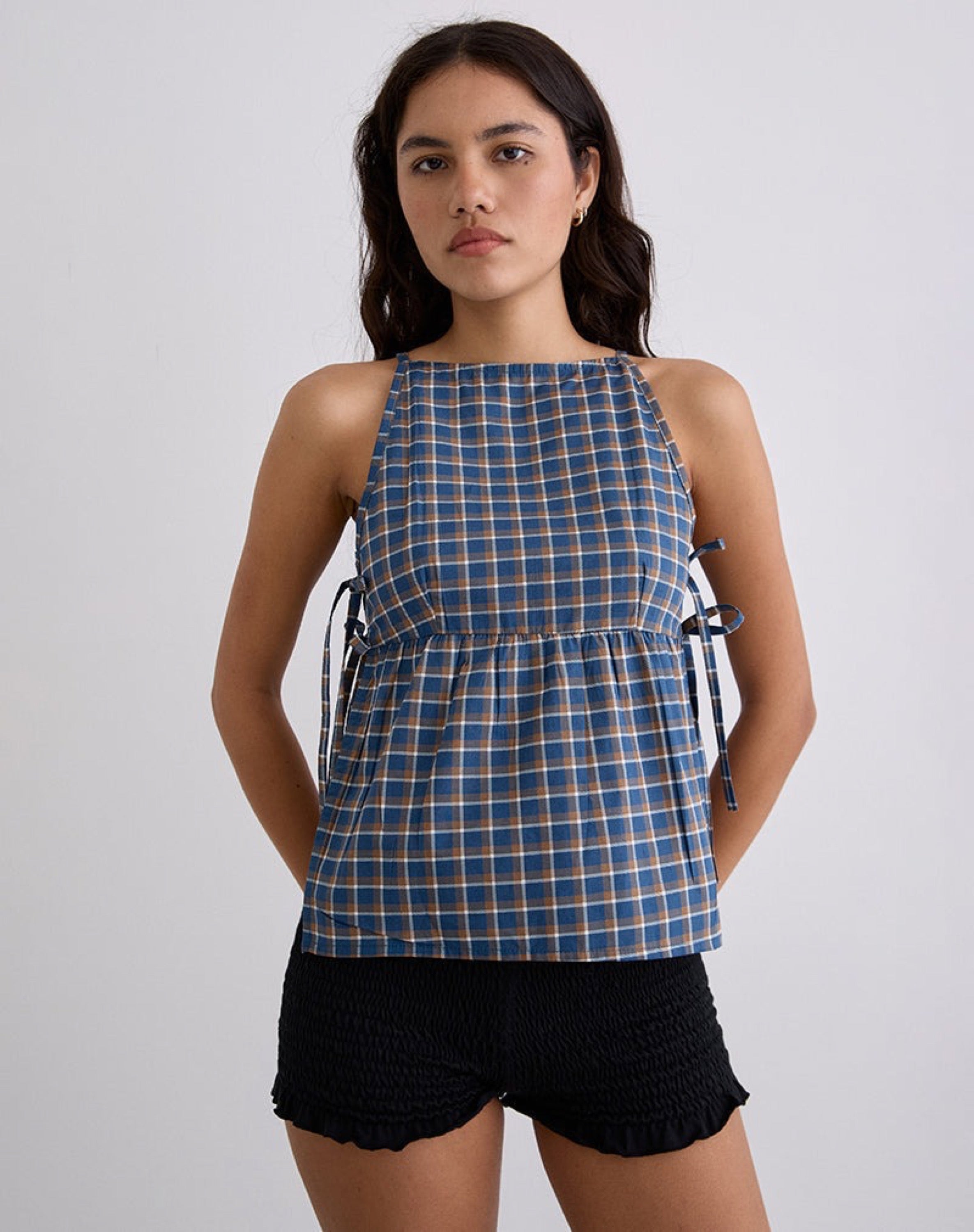 Tartan Blue Palsi Top