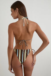 Linear Stripe Lentra Bikini Bottom