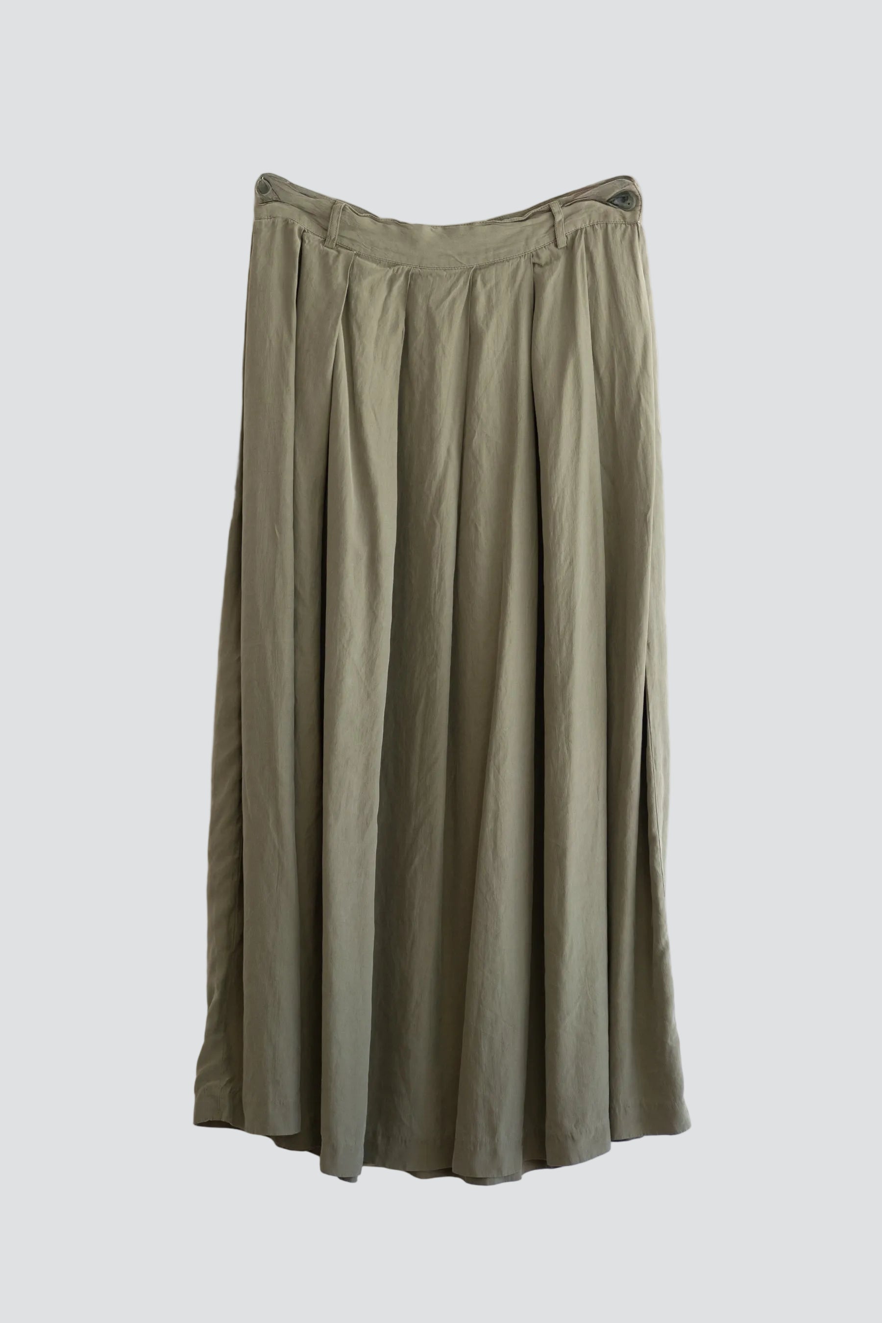 Green Liz Claiborne Silk Skirt