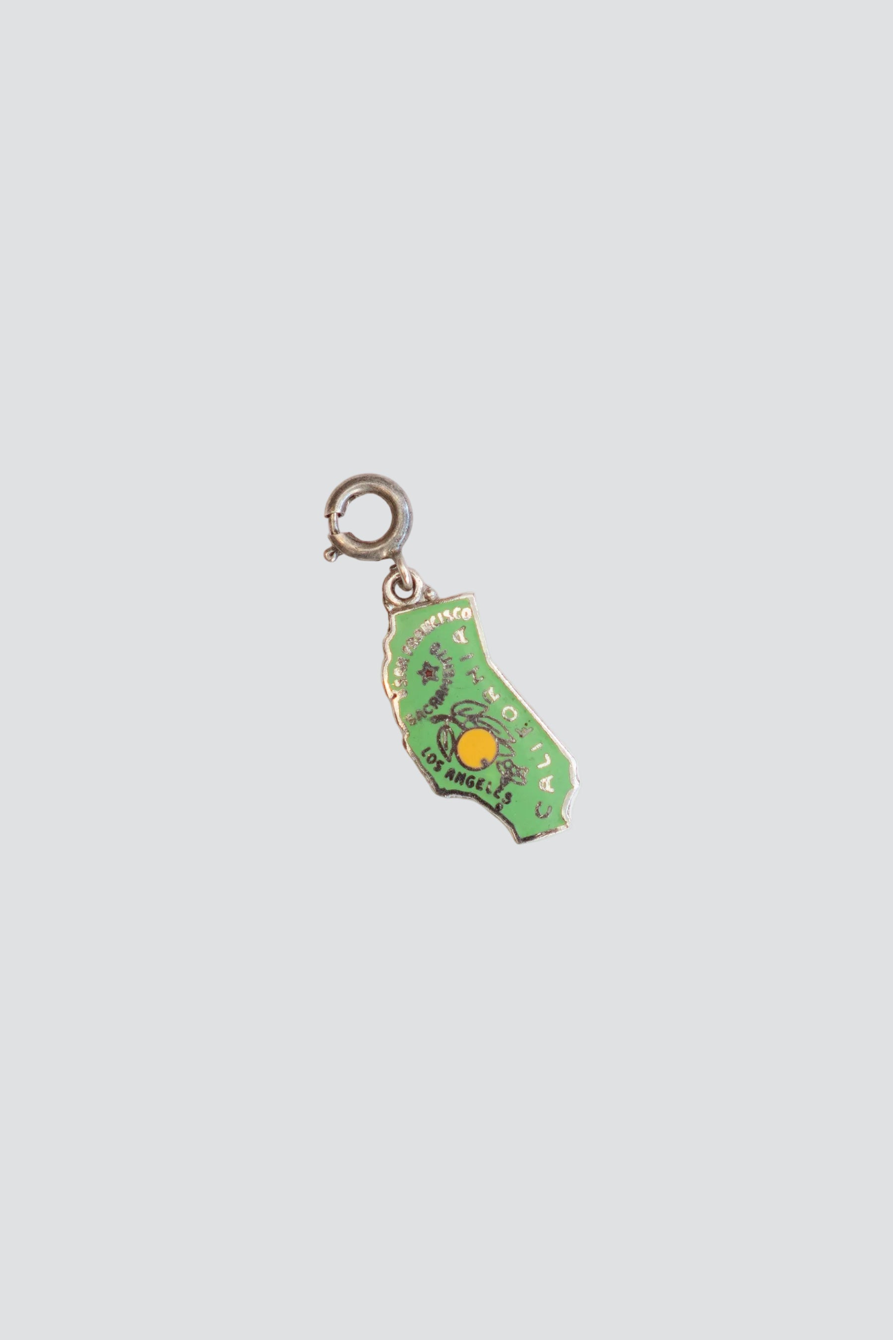 Silver California Charm
