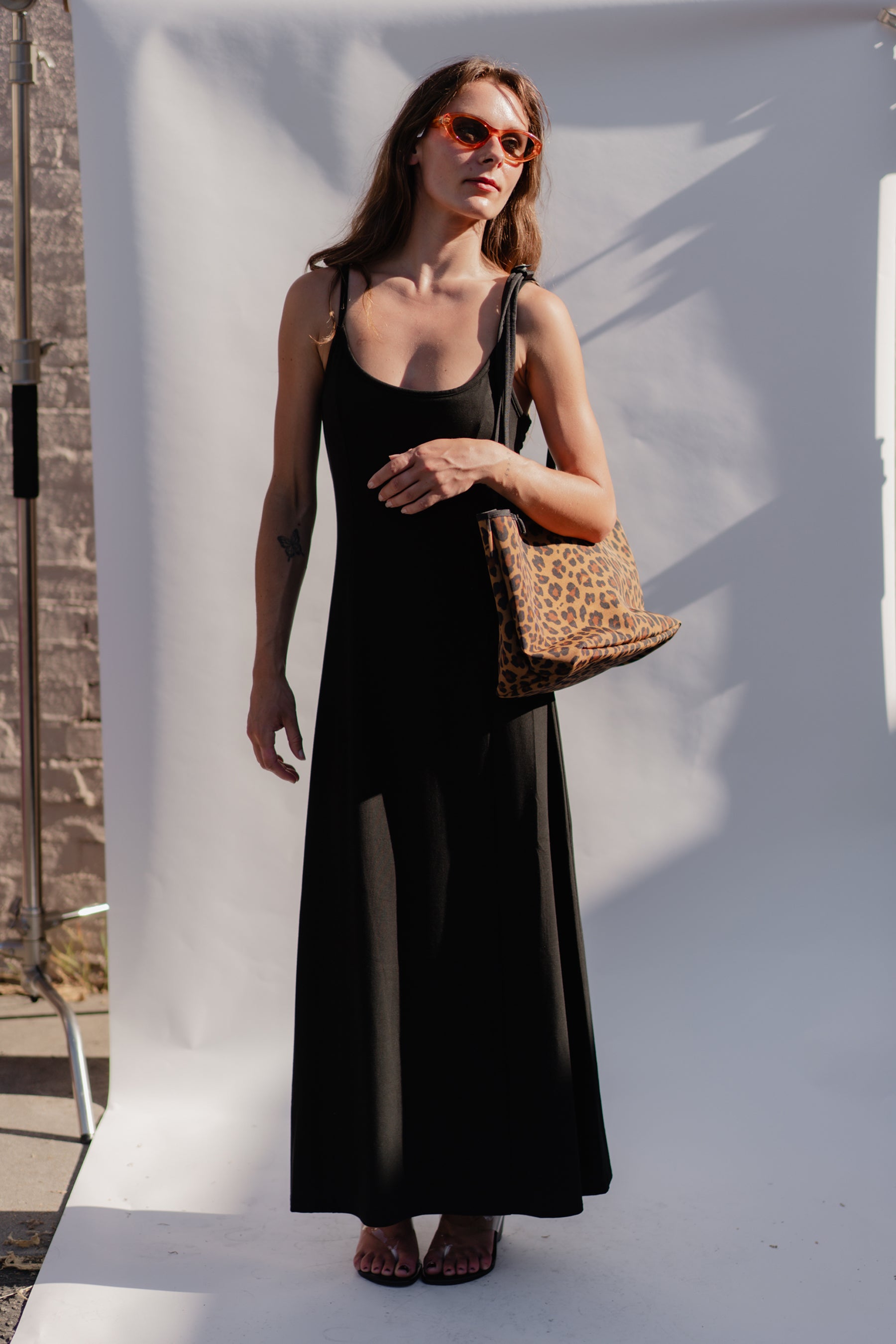 Black Charisma Midi Dress