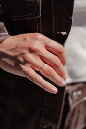 Gold Micro Open Ring