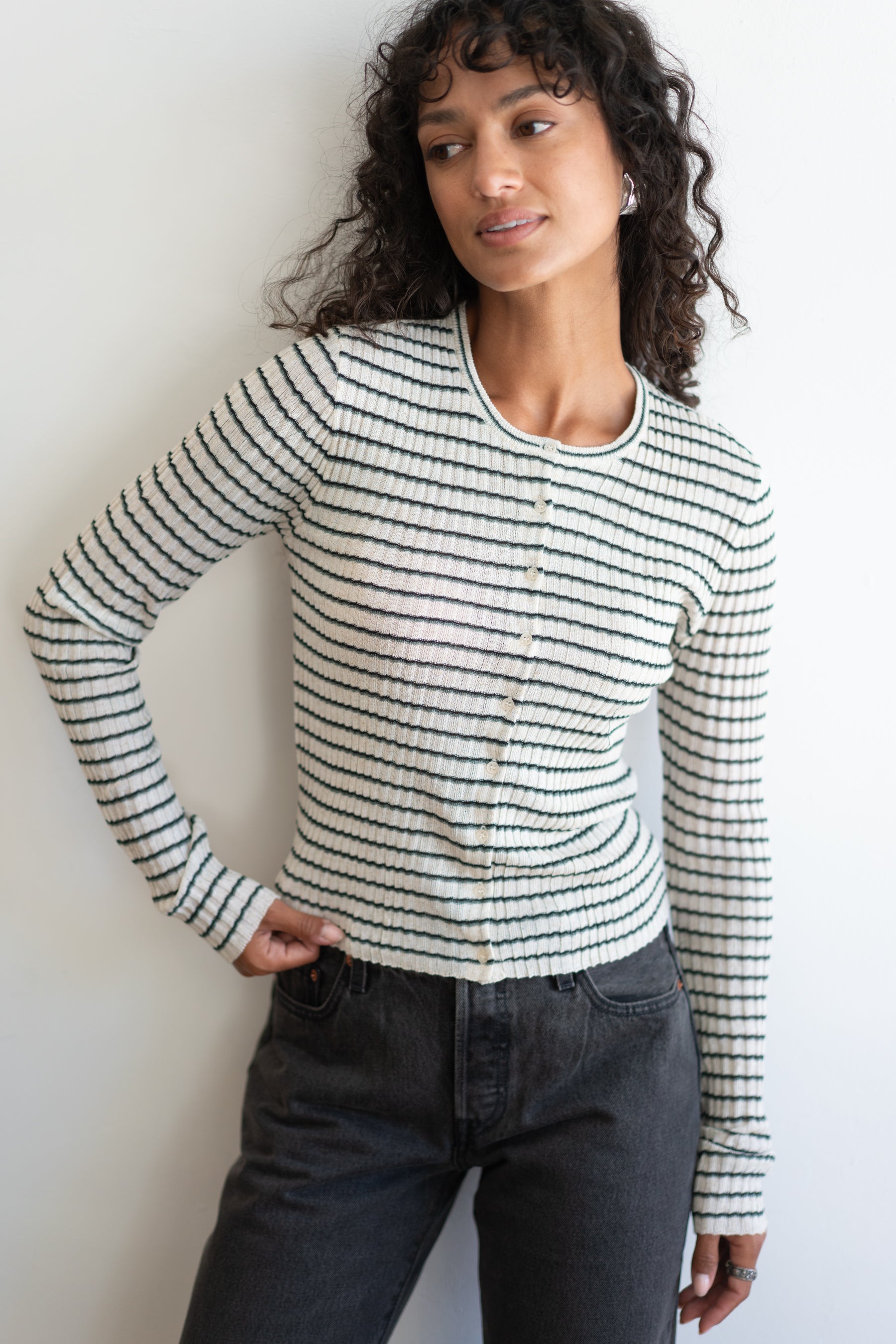 Chalk Rosanna Stripe Cardi