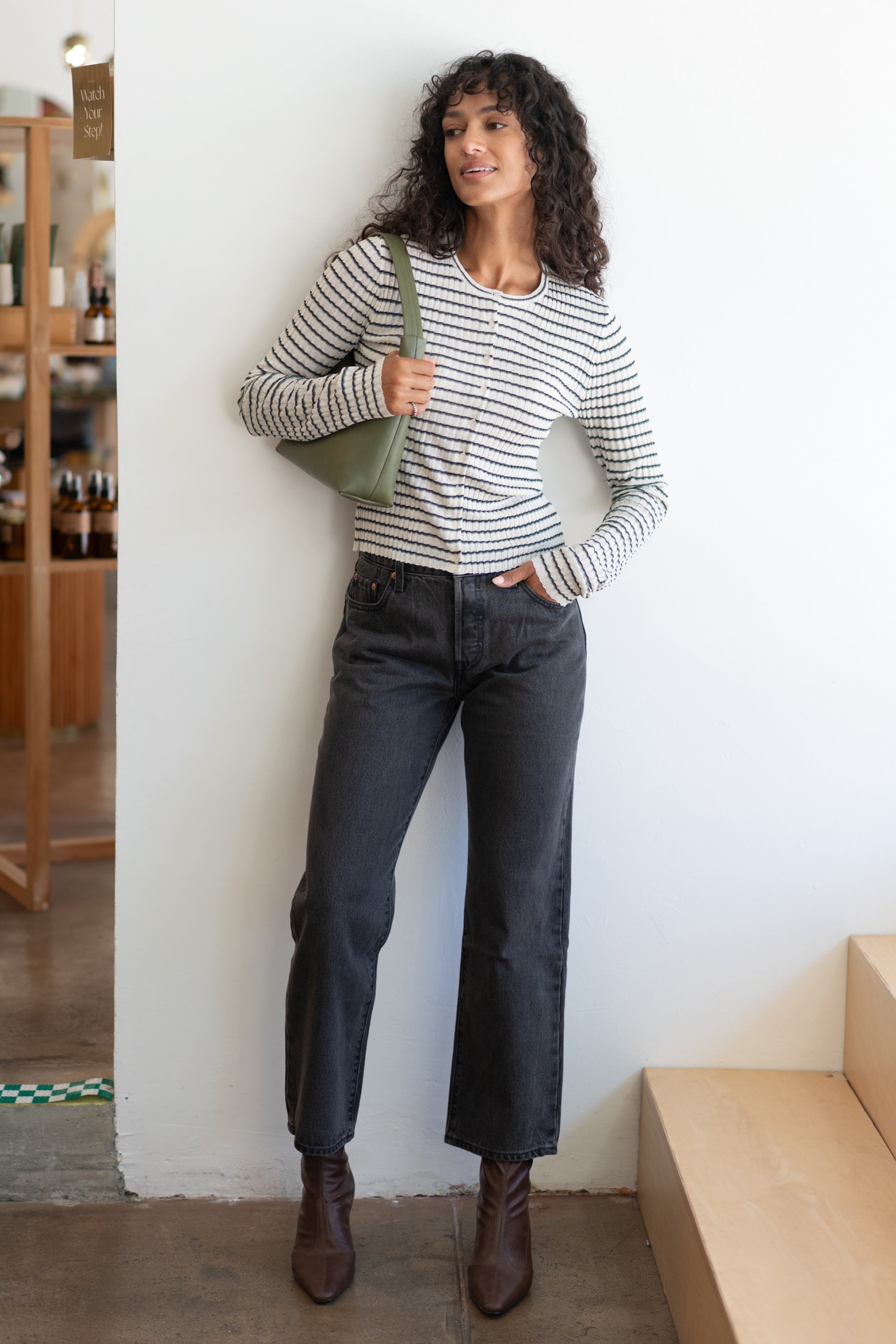 Chalk Rosanna Stripe Cardi