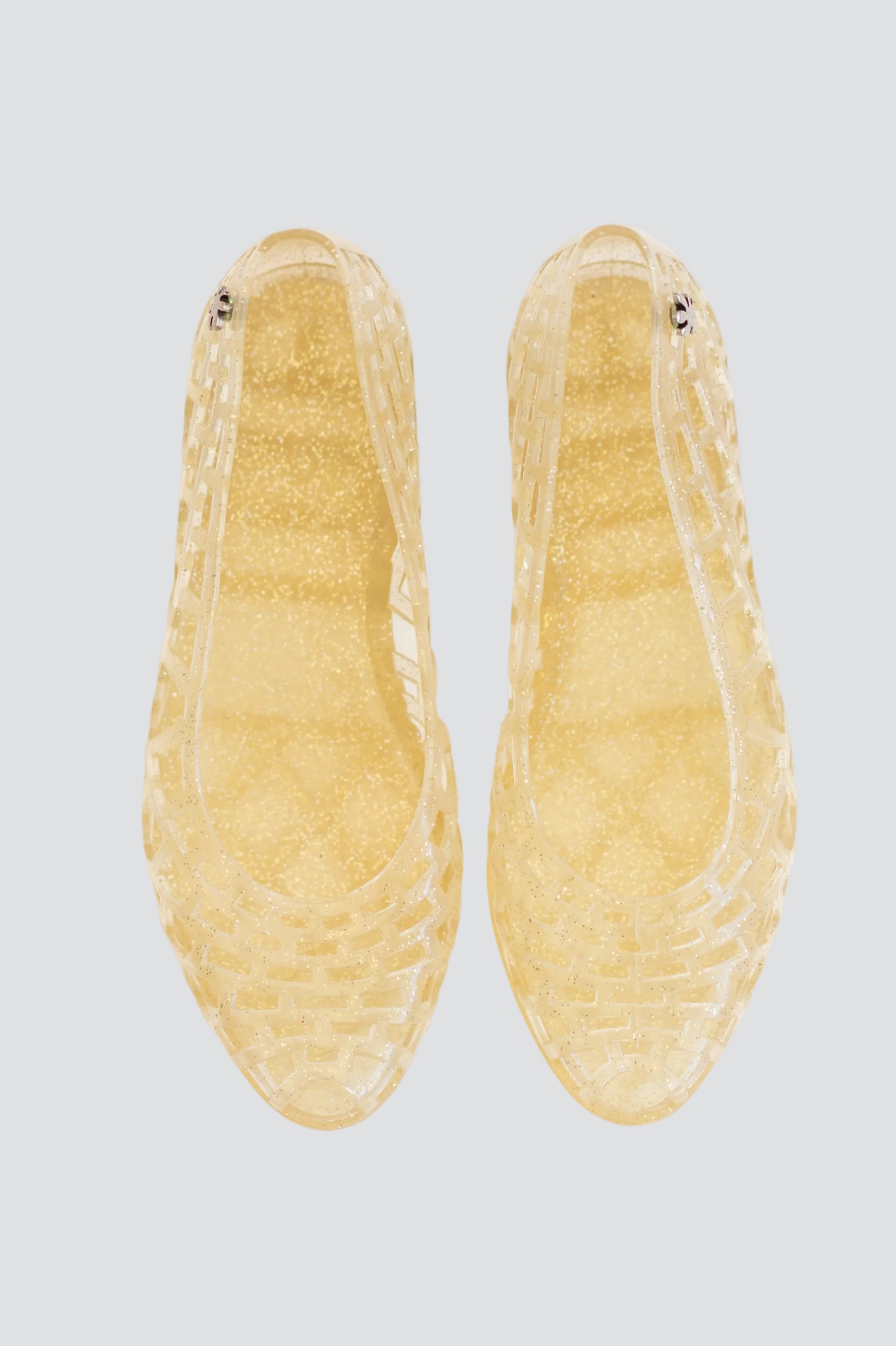 Gold Glitter Javana Flat