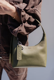 Loden Leather Mini Shoulder Bag