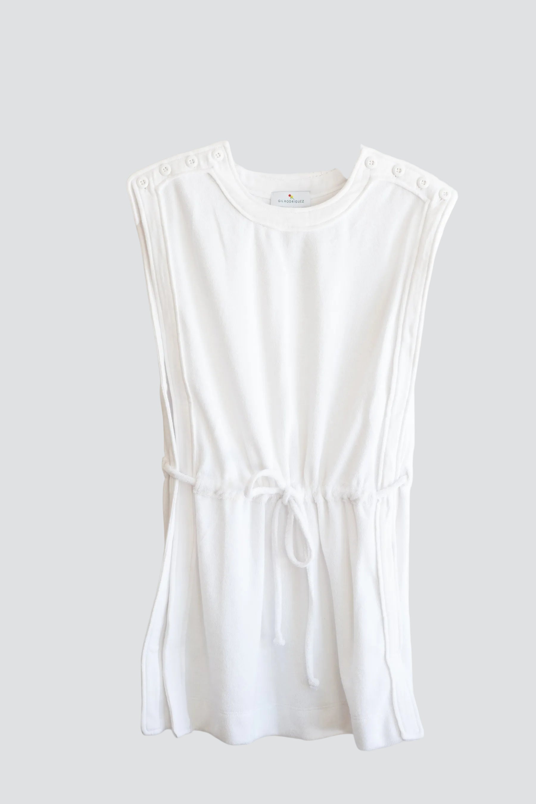 White Tessa Terry Tunic