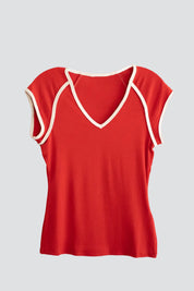 Red Patricia Top