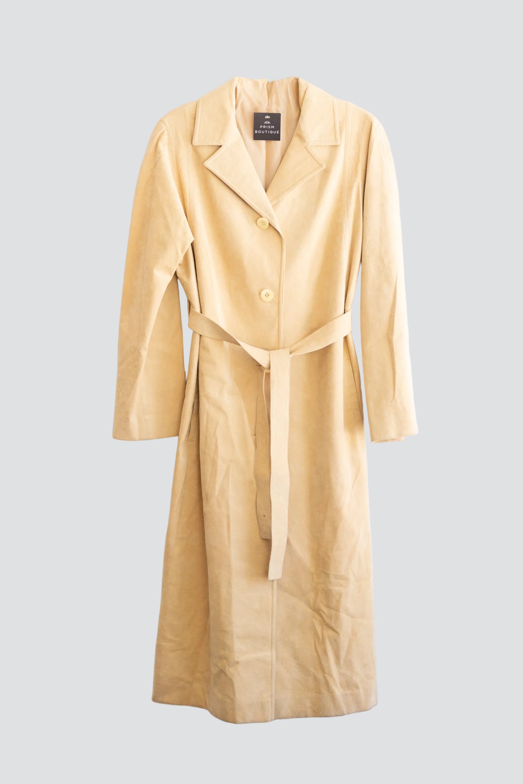 Beige Ultra Suede Trench