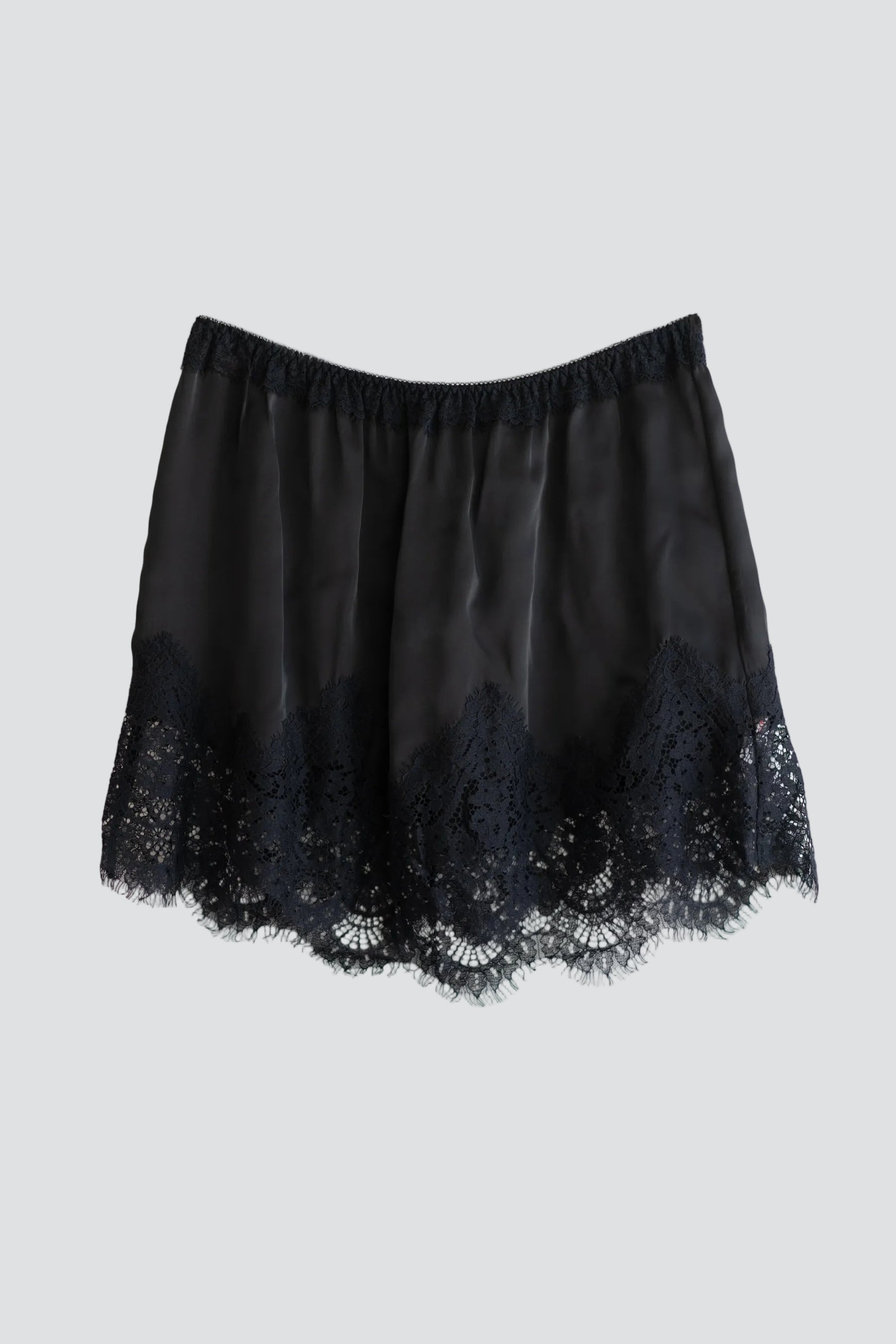 Black Meet In The Middle Slip Skirt