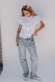 White Ingrid Blouse