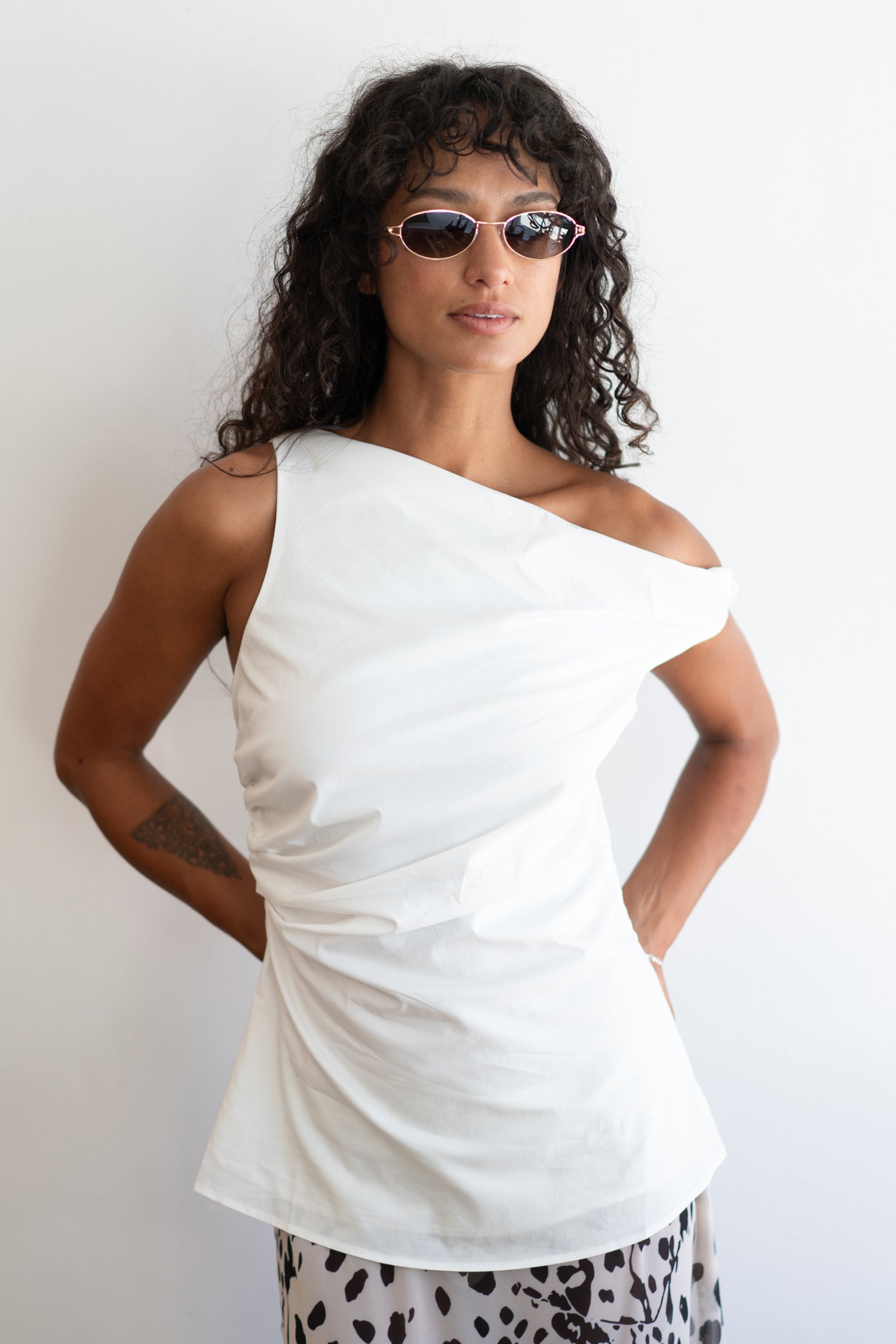 White Carmen Top