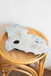 Handmade Blue Plaster Art