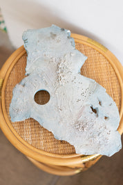 Handmade Blue Plaster Art