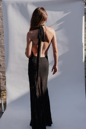 Black Flora Dress