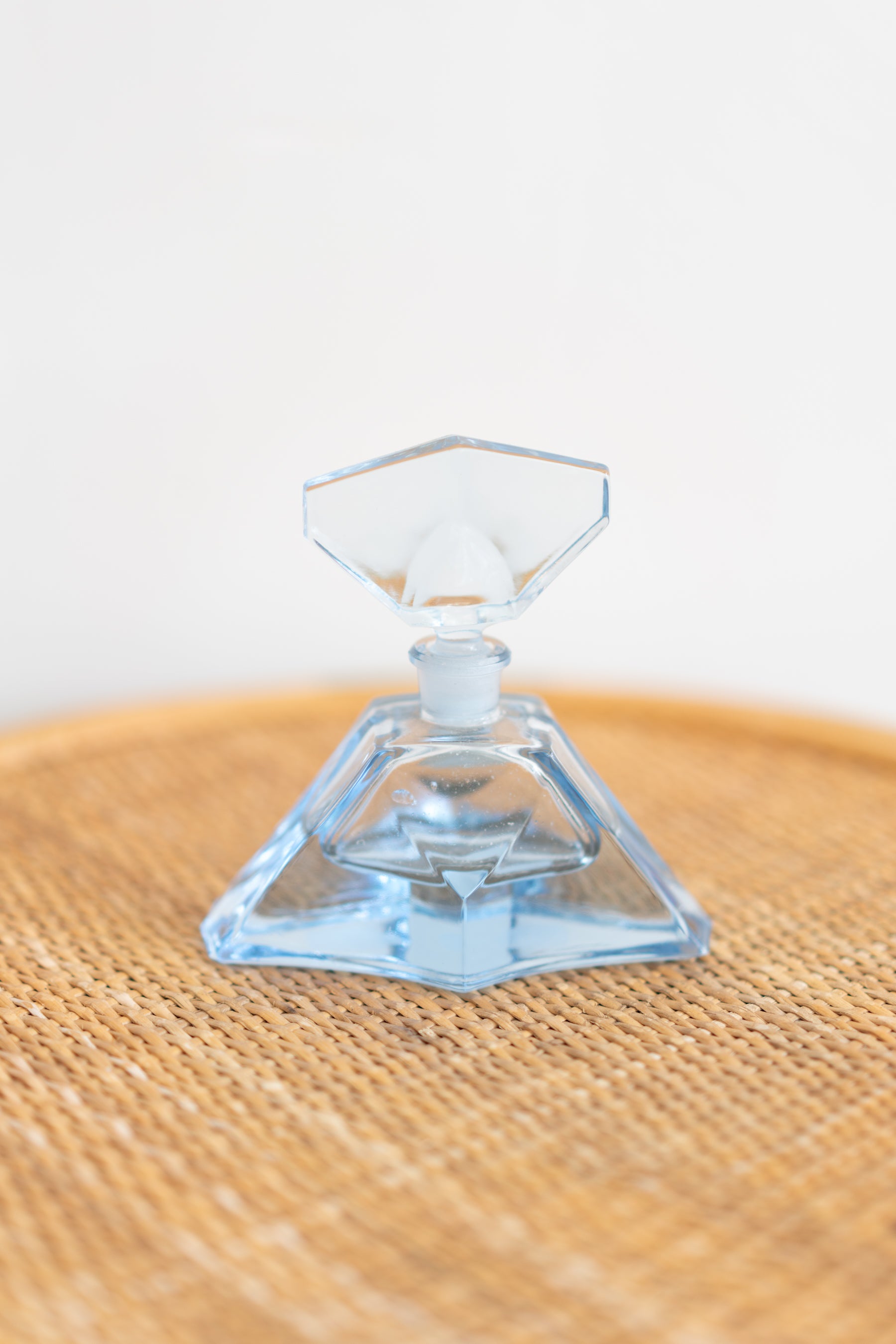 Blue Glass Perfume Bottle