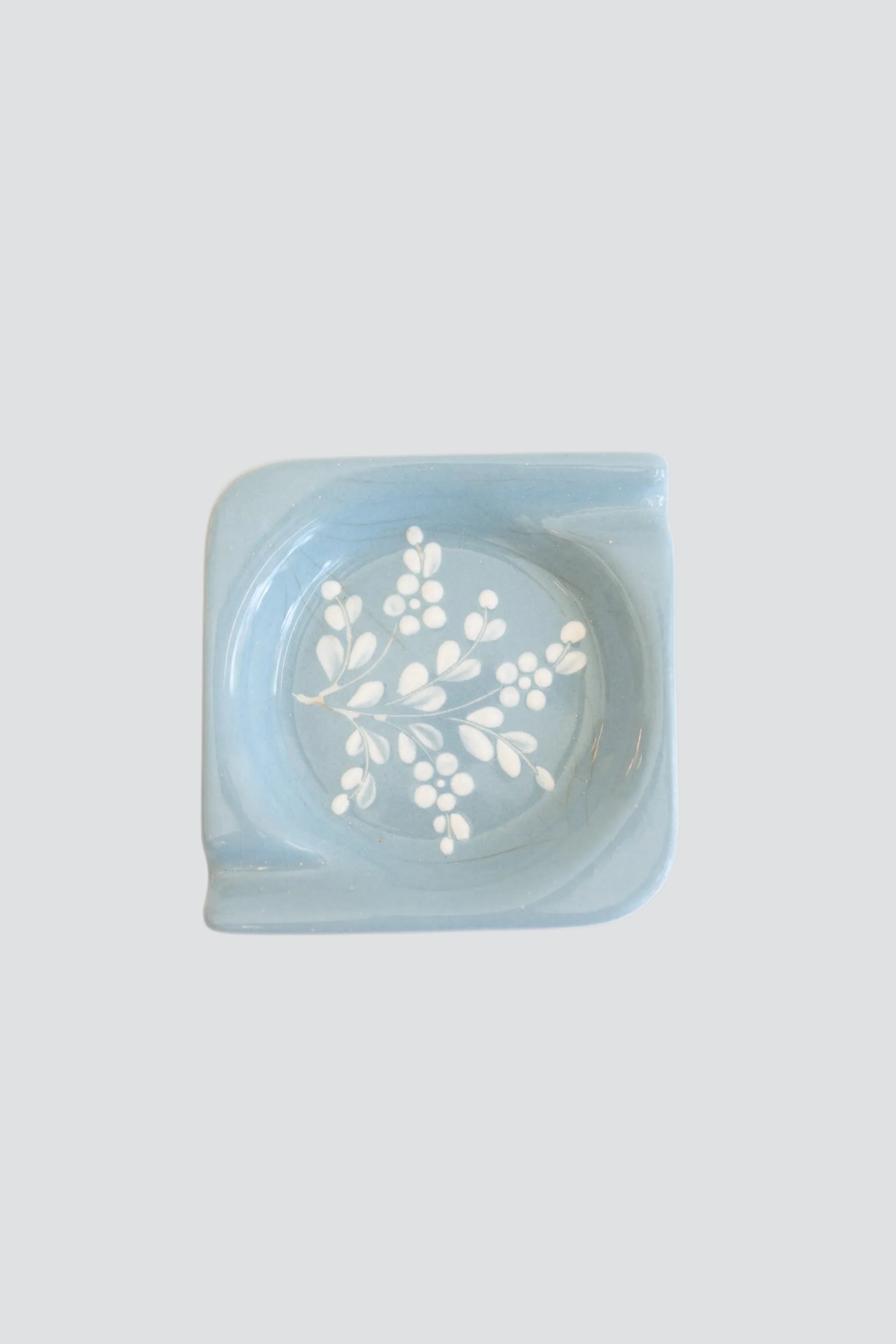 Blue Ceramic Ashtray