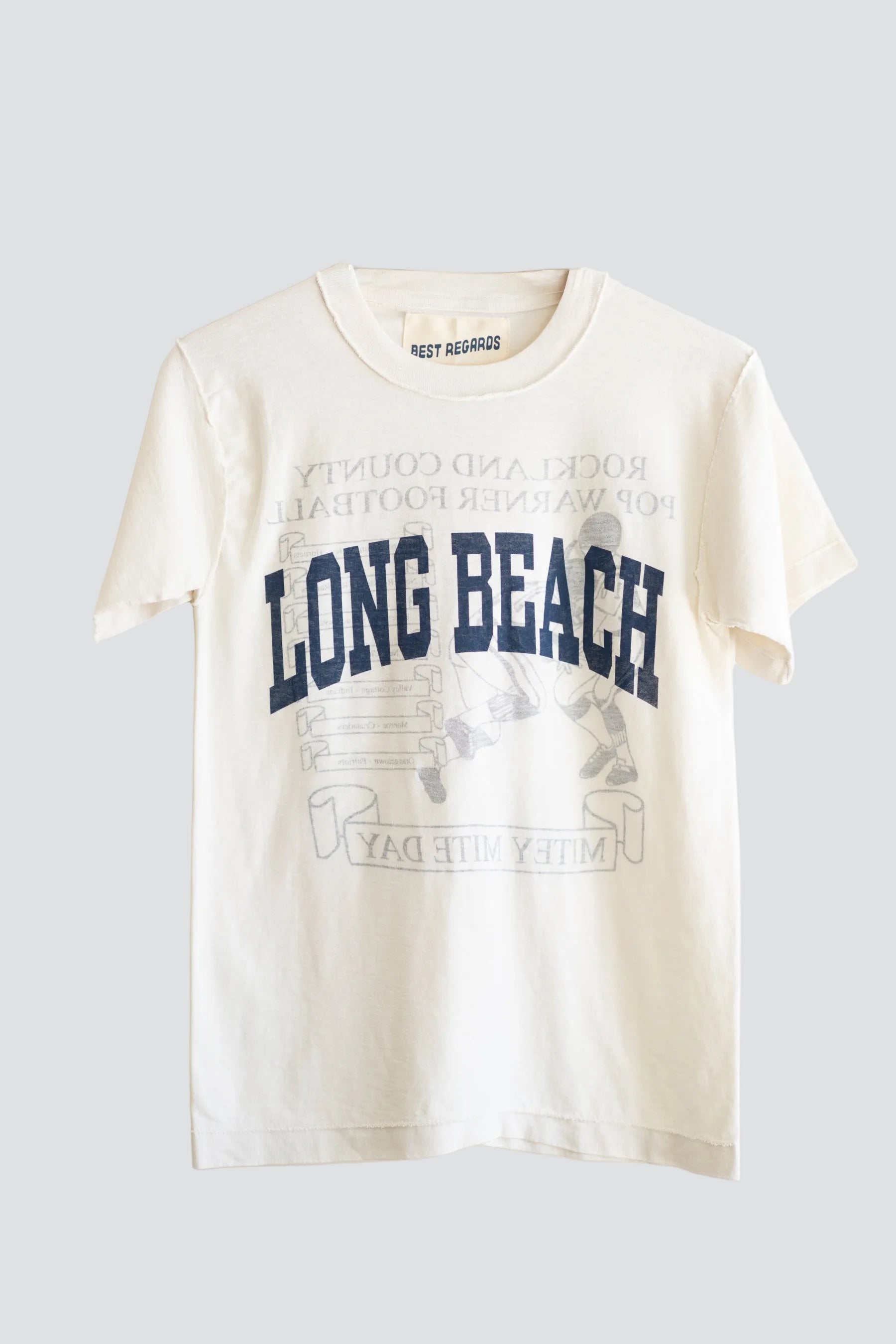 White LB Varsity Tee