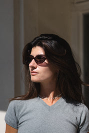 Oxblood Star Locket Sunglasses