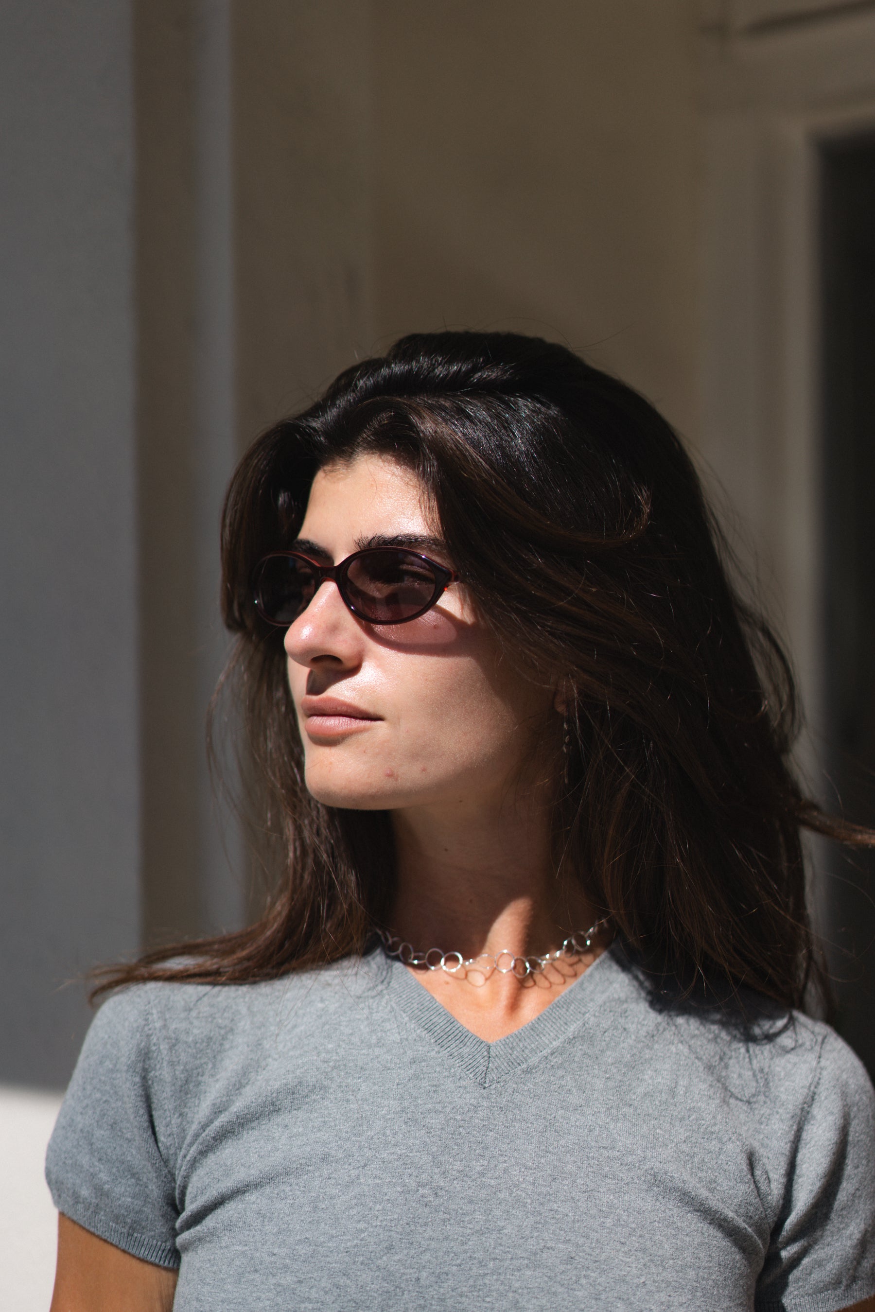 Oxblood Star Locket Sunglasses