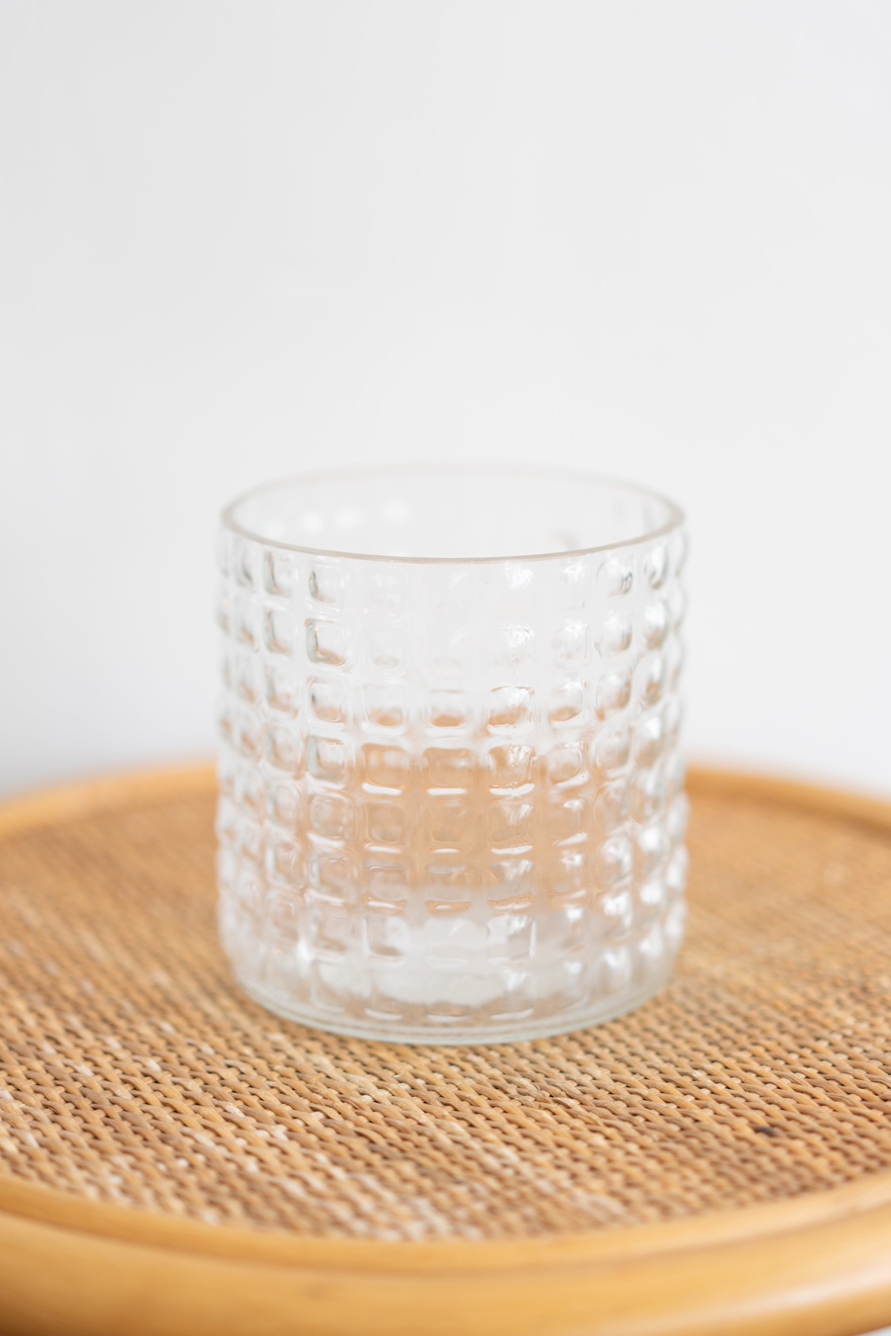 Glass Wide Short Vase